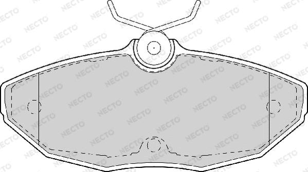 Necto FD6985A - Гальмівні колодки, дискові гальма avtolavka.club