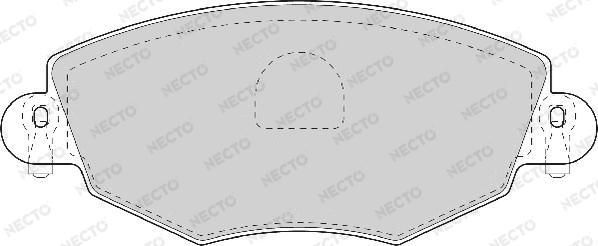 Necto FD6931A - Гальмівні колодки, дискові гальма avtolavka.club