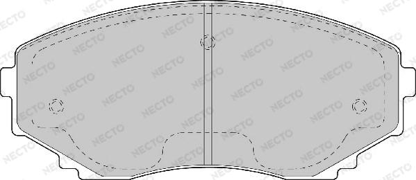 Necto FD6974A - Гальмівні колодки, дискові гальма avtolavka.club