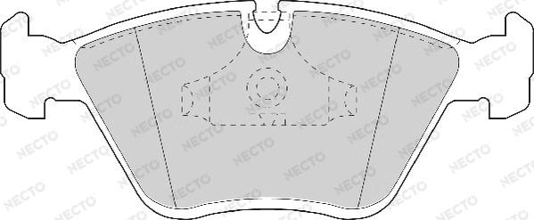 Necto FD6472A - Гальмівні колодки, дискові гальма avtolavka.club