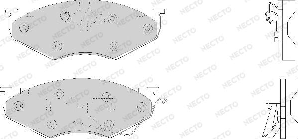 Necto FD6596A - Гальмівні колодки, дискові гальма avtolavka.club