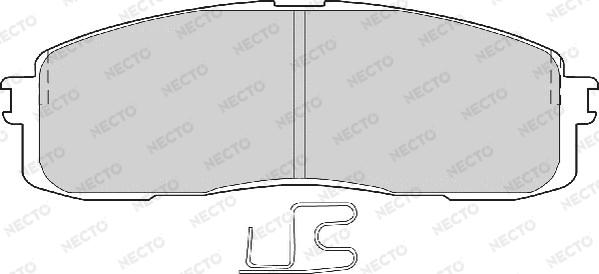 Necto FD6559A - Гальмівні колодки, дискові гальма avtolavka.club