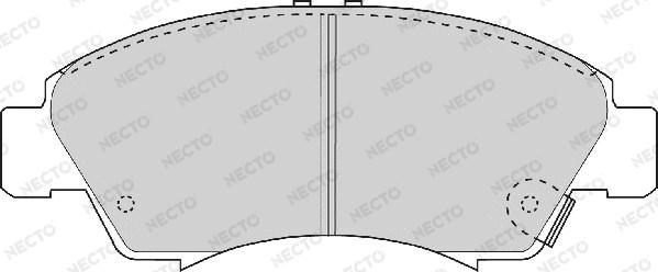 Necto FD6537A - Гальмівні колодки, дискові гальма avtolavka.club