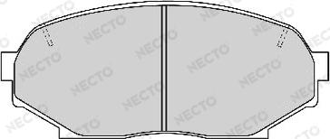Necto FD6648A - Гальмівні колодки, дискові гальма avtolavka.club