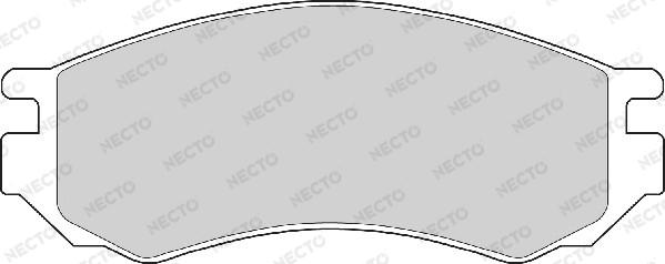 Necto FD6658A - Гальмівні колодки, дискові гальма avtolavka.club