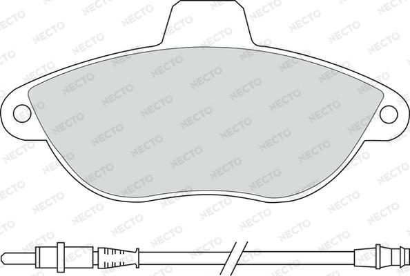 Necto FD6684A - Гальмівні колодки, дискові гальма avtolavka.club