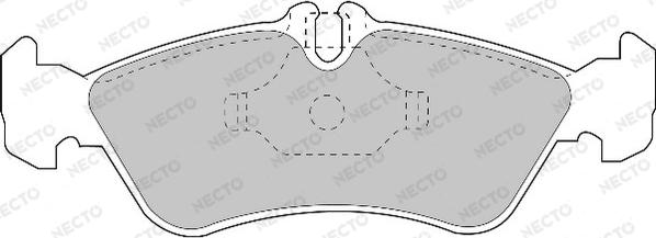 Necto FD6678V - Гальмівні колодки, дискові гальма avtolavka.club
