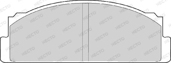 Necto FD607A - Гальмівні колодки, дискові гальма avtolavka.club