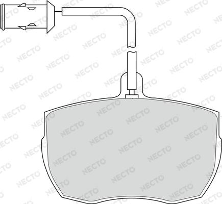 Necto FD6130V - Гальмівні колодки, дискові гальма avtolavka.club