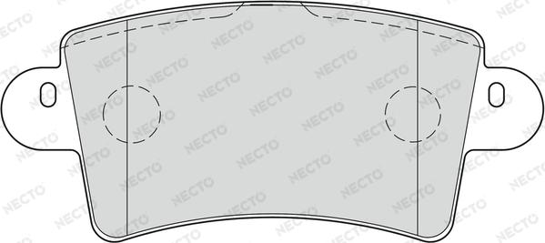 Necto FD6894V - Гальмівні колодки, дискові гальма avtolavka.club