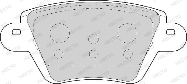 Necto FD6844A - Гальмівні колодки, дискові гальма avtolavka.club