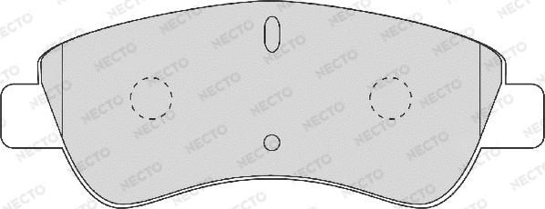 Necto FD6874A - Гальмівні колодки, дискові гальма avtolavka.club