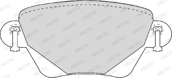 Necto FD6878A - Гальмівні колодки, дискові гальма avtolavka.club