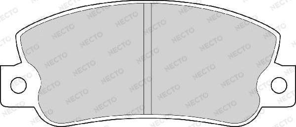 Necto FD6250A - Гальмівні колодки, дискові гальма avtolavka.club