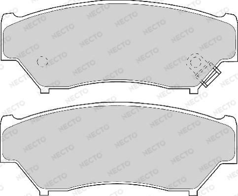 Necto FD6745A - Гальмівні колодки, дискові гальма avtolavka.club