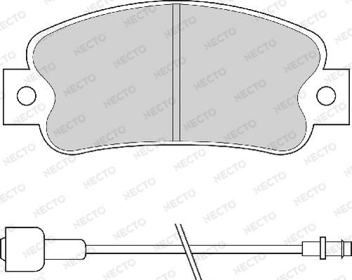 Necto FD670A - Гальмівні колодки, дискові гальма avtolavka.club