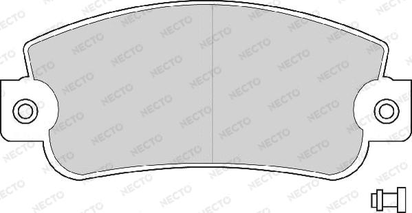 Necto FD671A - Гальмівні колодки, дискові гальма avtolavka.club