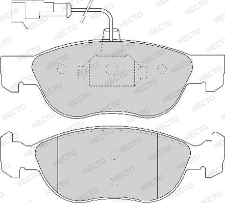 Necto FD6734A - Гальмівні колодки, дискові гальма avtolavka.club