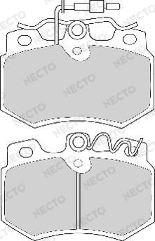 Necto FD250A - Гальмівні колодки, дискові гальма avtolavka.club