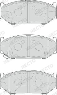 Necto FD7648A - Гальмівні колодки, дискові гальма avtolavka.club