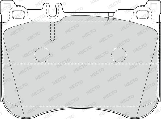 Necto FD7652A - Гальмівні колодки, дискові гальма avtolavka.club