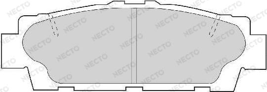 Necto FD7096A - Гальмівні колодки, дискові гальма avtolavka.club