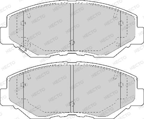 Necto FD7091A - Гальмівні колодки, дискові гальма avtolavka.club