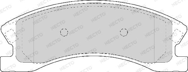 Necto FD7092A - Гальмівні колодки, дискові гальма avtolavka.club
