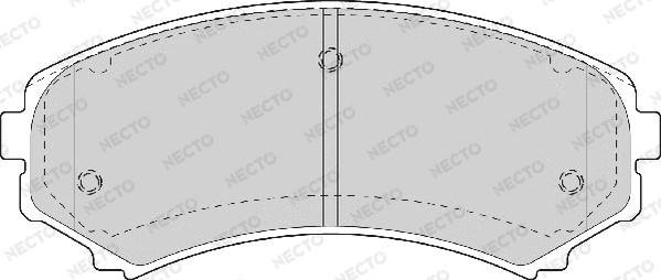 Necto FD7055A - Гальмівні колодки, дискові гальма avtolavka.club