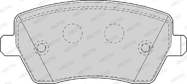 Necto FD7063A - Гальмівні колодки, дискові гальма avtolavka.club