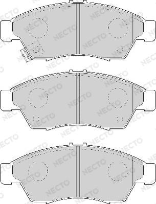 Necto FD7023A - Гальмівні колодки, дискові гальма avtolavka.club