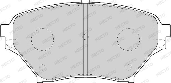 Necto FD7072A - Гальмівні колодки, дискові гальма avtolavka.club