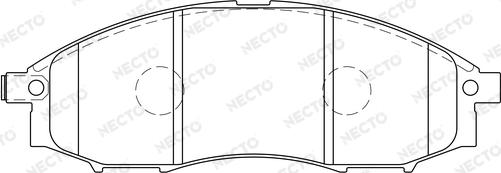 Necto FD7155A - Гальмівні колодки, дискові гальма avtolavka.club