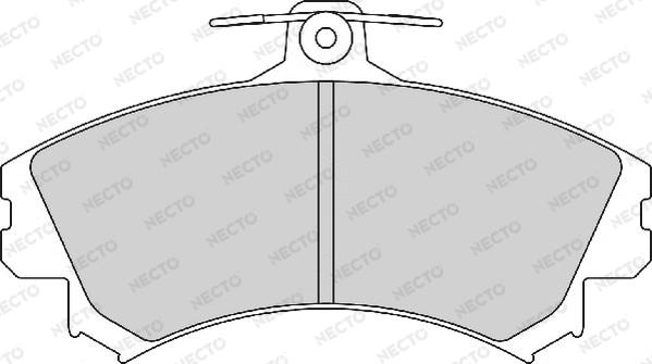 Necto FD7151A - Гальмівні колодки, дискові гальма avtolavka.club