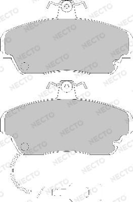 Necto FD7153A - Гальмівні колодки, дискові гальма avtolavka.club