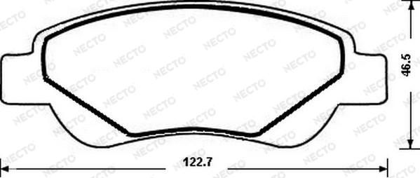 Necto FD7189A - Гальмівні колодки, дискові гальма avtolavka.club