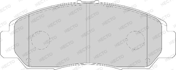 Necto FD7126A - Гальмівні колодки, дискові гальма avtolavka.club