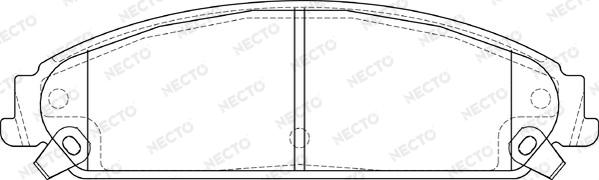 Necto FD7365A - Гальмівні колодки, дискові гальма avtolavka.club