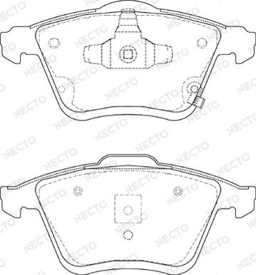 Necto FD7385A - Гальмівні колодки, дискові гальма avtolavka.club