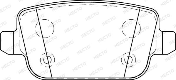 Necto FD7276A - Гальмівні колодки, дискові гальма avtolavka.club