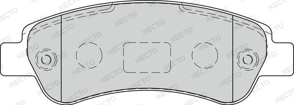 Necto FD7270V - Гальмівні колодки, дискові гальма avtolavka.club