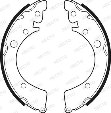 Necto N1435 - Комплект гальм, барабанний механізм avtolavka.club