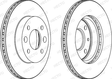Necto WN435 - Гальмівний диск avtolavka.club