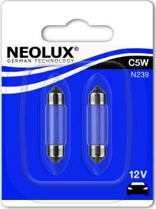 NEOLUX® N239-02B - Лампа розжарювання, ліхтар освітлення номерного знака avtolavka.club