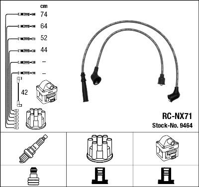 NGK 9464 - Комплект проводів запалювання avtolavka.club