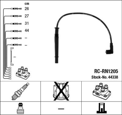 NGK 44338 - Комплект проводів запалювання avtolavka.club