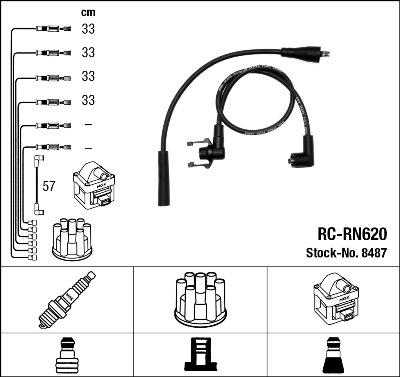 NGK 44279 - Комплект проводів запалювання avtolavka.club
