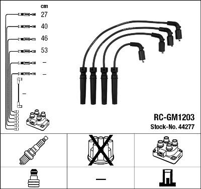 NGK 44277 - Комплект проводів запалювання avtolavka.club
