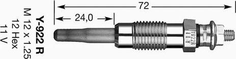 NGK 4356 - Свічка розжарювання avtolavka.club