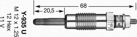 NGK 4791 - Свічка розжарювання avtolavka.club